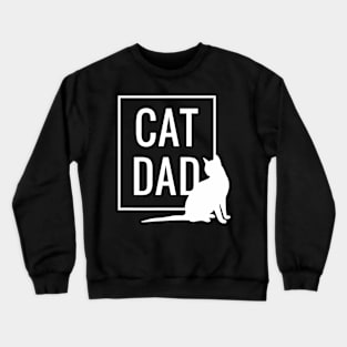 Cat Dad Funny Cat Owner Father Daddy Graphic Crewneck Sweatshirt